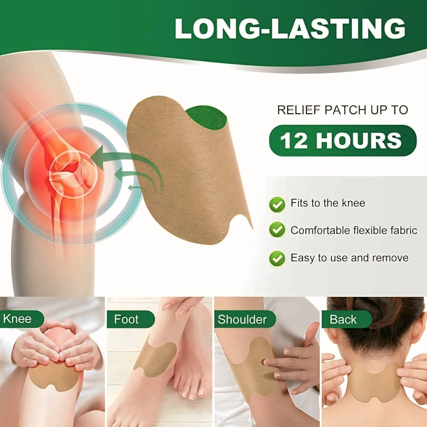 Knee Patches - Pain Relief In Just 8 Hours