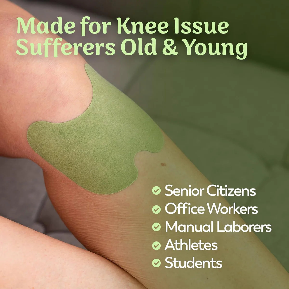 Knee Patches - Pain Relief In Just 8 Hours